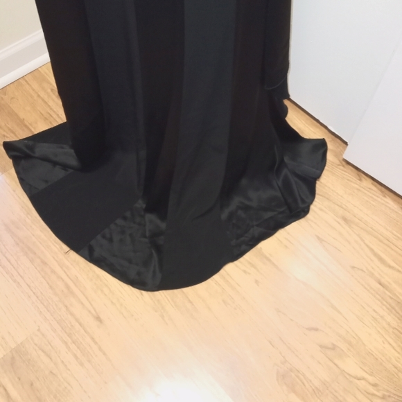 Montage Mon Cheri Black mother of bride Dress Gown Lace & bead insert NWT /B7 - Picture 4 of 13